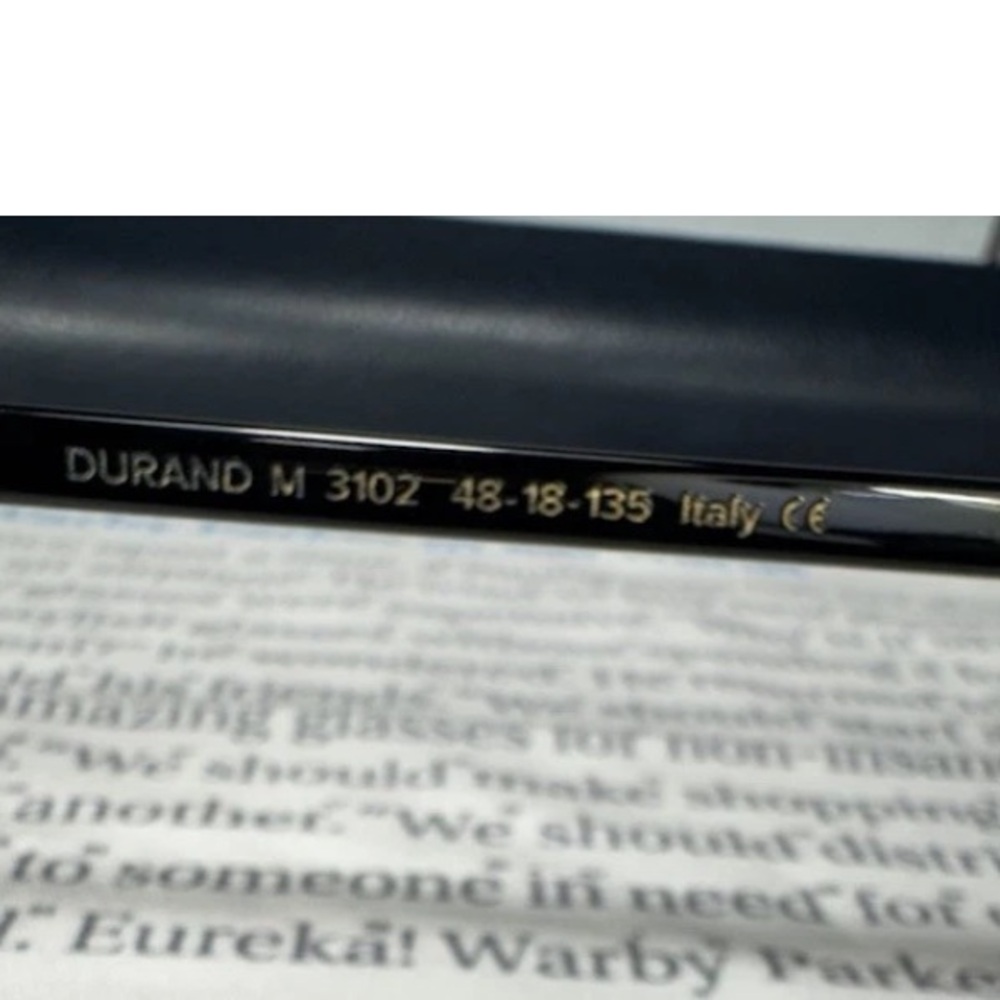 Warby Parker Durand M 3102 Black Sunglasses and Case - Picture 7 of 10